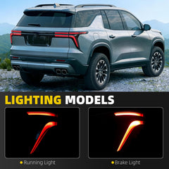 Driver Side Tail Light Assembly Compatible with 2024-2026 Chevy Traverse Rear Left Lamp Outer with LED Replaces# 26565982