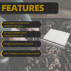 Cabin Air Filter Compatible with 2024 2025 Mazda CX90 Air Filter Replaces# KR9P61J6X