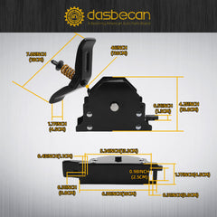 Upgraded Spare Tire Hoist with Offset Cable, Spare Tire Winch Carrier Compatible with RVs Trailers Trucks Motorhomes, Spare Tyre Holder, Spare Wheel Towing Winch Replaces# LC159056 159056