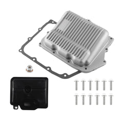265833 Aluminum Transmission Oil Pan Compatible with Grand Caravan Fits Chrysler 200 11-14 Pacifica 07-08 Sebring 07‑10 Town Country 08‑16 Avenger 08‑14 Grand Caravan 08‑18 Journey 09‑18