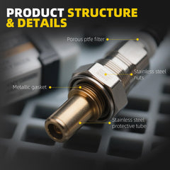 O2 Sensor Compatible with 12-14 Volkswagen Beetle/Passat 2.5L, 10-14 Golf 2.5L, 06-09 Rabbit 2.5L, 05-14 Jetta 2.5L, Upstream & Downstream Oxygen Sensors Replaces# 234-4754 234-5102