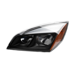 Full LED Headlight Compatible With Freightliner Cascadia Trucks 2018-2022 Headlamp Assembly w/Bulbs Black Housing Left Driver Side Replaces#A6601405002