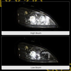 Dasbecan LED Headlight Assembly Compatible with Freightliner Columbia 96-17