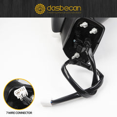 Passenger Side Mirror White Compatible with 2020-2025 Toyota Corolla Right Door Rearview Mirror Assembly Heated Manual Fold Power Adjustment Blind Spot Detection Turn Signal 7PIN #87910-02920