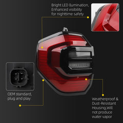 Tail Light Assembly Compatible with 2025-2026 Toyota 4Runner LED Rear Lamp Taillight Left Driver Side Replace# 81561-35410 - Dasbecan