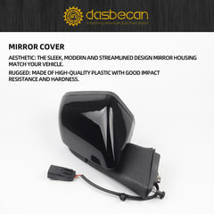 Right Passenger Side Mirrror Assembly Compatible with Ford Mustang 2015-2020 with Spotter Glass Replaces FO1321595 FR3Z17682M-PFM FR3Z17D742AAPTM Black 3Pins