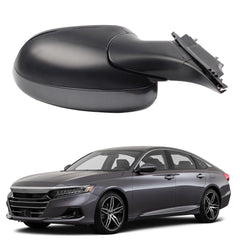 Left Driver Side Mirror Assembly Compatible with Honda Accord LX Sport 1.5T 2018-2022 Power | Non-Heated | Gray Repalces# HO1320328 76258-TVA-A02, Modern Steel Metallic-3Pins