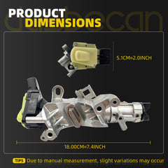 Dasbecan Ignition Lock Cylinder Housing Compatible With 2007-2017 Jeep Patriot Compass Wrangler Liberty Chrysler PT Cruiser Pacifica 200 Dodge Nitro Calibe rAvenger OE# 68054822AB 68054822AA