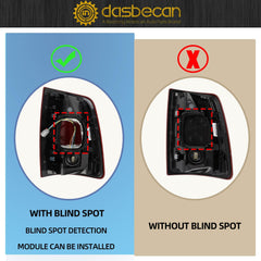 Tail Light Assembly LED Compatible With Dodge Ram 2500 3500 2019-2023 Rear Lamp Right Passenger Side 68361720AH (Red Cover)