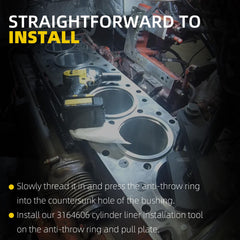 3164606 Cylinder Liner Press Installer Tool Heavy Duty for Cummins ISX X15 Liner Press Replace# ST-269 3162461 6434