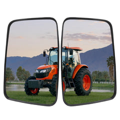 2 PCS Rear View Mirror Wide Angle Curved Mirror Compatible with Kubota Tractor B2650, L4740, LX2610, M-120, M100X, M105, M125X, M4-071, M4900, M4D-061, M4D-071 Replaces# 3F260-53342