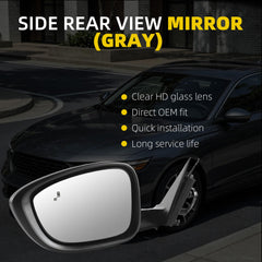 Dasbecan Side Mirror For 2023-2026 Honda Accord 7Pin Left (Meteorite Gray)