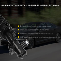 2Pcs Front Struts Shock Assembly Absorber Magnetic w/Electronic Suspension Compatible with Lincoln MKZ 2013-2020 Ford Fusion 2013-2017 Replace# DG9Z18124V DG9Z18124V