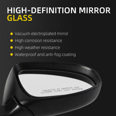 Right Passenger Side Mirror Compatible with Toyota Corolla 2014-2019 Power Glass Manual Folding Non-Heated Paint to Match Door Mirror Assembly Replaces 8791002F81C0 White 3Pins