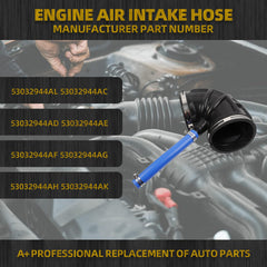 Air Intake Resonator Lower Hose Tube Duct Compatible with Dodge Ram 2500 3500 4500 5500 2007-2018 6.7L Cummins Replaces# 53032944AL 53032944AC 53032944AD 53032944AE