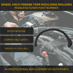 Fender Trim Compatible With Ma-zd-a- C-X-5 2013-2016 Rear Right