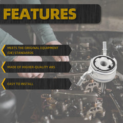 Engine Oil Cooler Heater Compatible with Ram 1500 2019-2024 OEM Number Replace 68271639AD 68271639AB 68271639AC