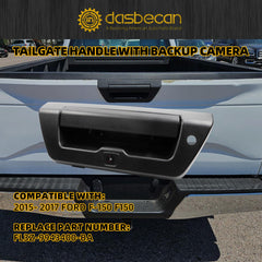 Tailgate Handle w/Backup Camera Compatible with Ford F150 F-150 2015 2016 2017 2018 Liftgate Latch Handle with Reverse Parking Rearview Camera Replace# FL3Z-9943400-BA