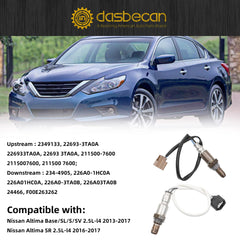 Oxygen O2 Sensor Upstream Downstream Compatible with Nissan Altima 2013-2017 2.5L Replaces# 234-9133 234-4905