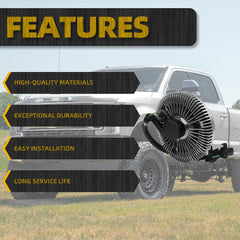 Engine Cooling Fan Clutch Compatible with Ford F-250 F-350 F-450 F-550 F-650 F-750 2071-2019 6.7L V8 Replace# 3267 BC3Z8A616D BC3Z8A616CC