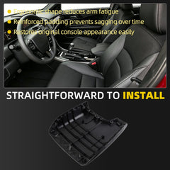 Center Console Armrest Lid Compatible with 2013-2017 Honda Accord Leather-Like Armrest Cover Replace# 83400-T2F-A0-20 (Black)