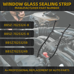 One Pair Rear Door Weatherstrip Seal (Left & Right) Compatible with 2011-2019 Ford Explorer Replace# BB5Z7825324B BB5Z7825325B