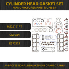 Engine Cylinder Head Gasket Set HS26191PT CS9284 Compatible with 2002-2011 Chevy Avalanche Express Silverado Suburban Sierra 1500 GMC Yukon 5.3L 4.8L