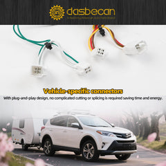 56350 Trailer Wiring Harness Compatible with 2013-2018 Toyota Avalon RAV4 2019-2023 Lexus ES350 ES250 ES300h 4-Pin Connector Towing Wiring Kit