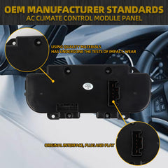 AC Heater Climate Control Module Switch Panel Compatible with 2013-2018 Dodge Ram 1500 2500 3500 Replace# 68268189AA 68105021AC 68105021AF 68226600AA 68105021AD 68105021AE