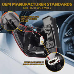 Tail Light Assembly Rear Lamp LED Type Brake Light Compatible with 2017 2018 2019 GMC Acadia Right Passenger Side Replace 84108398 84709442 GM2805126