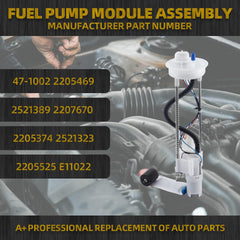 Electric Fuel Pump Assembly Compatible with Polaris Sportsman 450 570 850 1000 2014-2016 Replaces# 2205469 47-1002 2521389 2205374 2521323 2207670 2205525 E11022