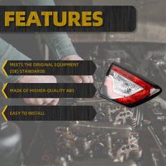 Inner Tail Light Rear Lamp Assembly Compatible with Chevy Traverse 2013-2017 Chevrolet Left Driver Side Replace 20956907 GM2802108 LH