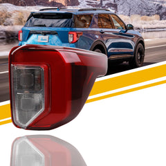 Right Passeager Side Tail light Compatible With 2020-2024 Ford Explorer(ST/ST-Line/Timberline) LED+Halogen Rear Lamp assembly (Brake & Turn & Reverse Light) Replace# LB5Z-13404-G FO2801276