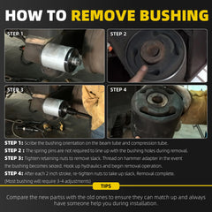 Bushing Installation Tool Compatible with Hendrickson S21307 Turner Intraax Wide Bushing Complete Kit, Bushing Installation or Removal Tool Replaces# S21307