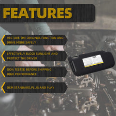 Driver Side Sun Visor Compatible with Nissan Sentra 2013 2014 2015 2016 2017 2018 2019 Replaces# 96400-3SG8A Front Left | Sun Protection Shade | Makeup Mirror | Black