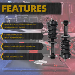 84176631 84977478 2PCS Front Pair Shock Absorber Struts Assy Magnetic Ride Control with spring Compatible with 2015-2020 Cadillac Escalade Chevy Tahoe Suburban Silverado GMC Sierra Yukon XL