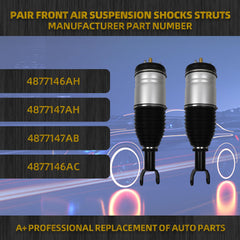 Front Pair Air Suspension Strut Shock Absorber Compatible with Dodge Ram 1500 2013-2018, Ram1500 Classic 2019-2020, Replace# 4877147AH 4877146AH