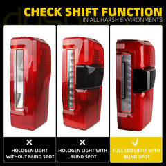 Tail Light Assembly LED Compatible With 2023-2026 Ford F250 F350 F450 Super Duty w/Blind Spot Taillight Rear Lamp Right Passenger Side Replace PC3Z-13404-C PC3B-13B504-C