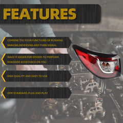 Right Passenger Side Tail Light Assembly Rear Lamp Compatible with 2013-2017 Chevrolet Traverse Replace 84266020 GM2805112 23301757