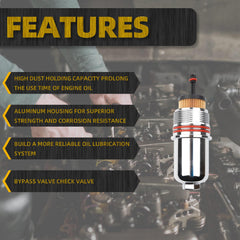 Oil Filter Cap Lid Cover Compatible with Ford Fusion/F-150 2.7L V6/EcoBoost Replaces# FT4Z6A832C FT4Z-6A832-C Aluminum Housing