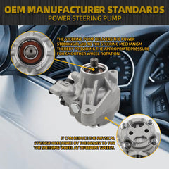 Power Steering Pump Compatible With 2006-2011 Honda Civic 1.8L Replaces# 21-5456 56110-RNAA01 56110RNAA02 56110RNA305