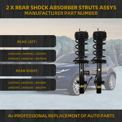 Rear Shock Absorber Struts Assembly w/Magnetic Damping Compatible with 2012-2019 Range Rover Evoque Replace# LR024440 LR044682 LR079421 LR024447