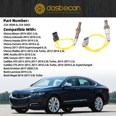 2Pcs Oxygen Sensor Upstream & Downstream Compatible with Buick Envision 2.5L 2017-2020 234-8080 234-8085