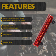 LED 3rd High Mount Brake Light Brake Light Carge Light Compatible with 2000-2006 Chevrolet Suburban 1500/2500 Tahoe GMC Yukon 1500/2500 Replaces# 15170955 923-203 S47001