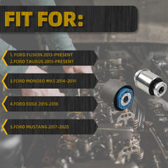 Rear Axle Suspension Bushing Kit Compatible With Ford Fusion 2013–2020 Mondeo MK5 Edge Taurus Mustang Replace# FR3C3C270AA F2GC5K653AXB F2GC5K652BXB DG935K653AA