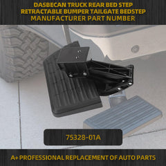 Rear Bed Step Retractable Bed Step Bumper Step Compatible with Ford F150 2021 2022 2023 Rear Tailgate Bedstep Replace# 75328-01A