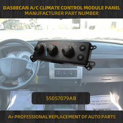 55057079AB HVAC Climate Control Module Conditioning Control Switch Panel AC Heater Compatible with 2006-2008 Dodge Ram 1500 2500 3500 2008-2011 Dakota Replaces# P55056569AD P55056569AC