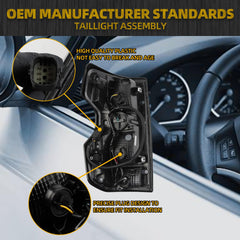 LED Tail Light Assembly Compatible with 2023-2025 Chevy/Chevrolet Colorado ZR2 Z71 Taillight Rear Lamp Right Passenger Side Bulb Included Replace#GM2801326 85651745