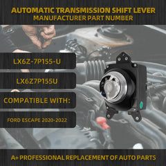 Automatic Transmission Shift Lever Compatible with Ford Escape 2020 2021 2022 OEM Replace LX6Z-7P155-U LX6Z7P155U