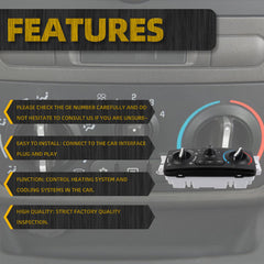 599-141 A/C Climate Control Module Temperature Control Panel Compatible with Chevrolet Cobalt 2005 -2009 Pontiac G5 2007-2009 Replaces# 599141